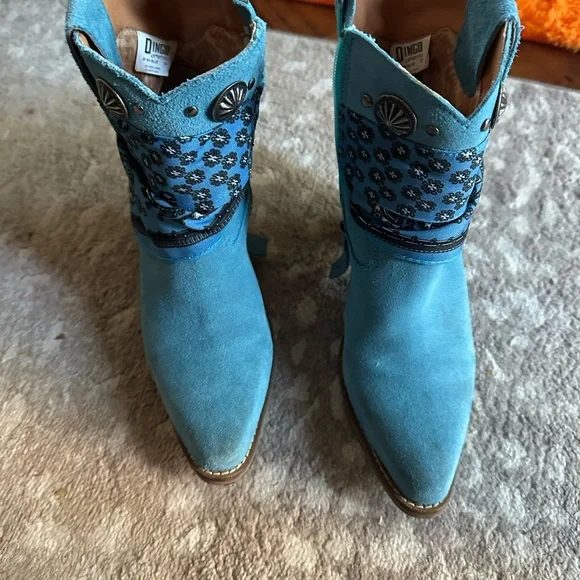 Blue Embellished Dingo bandita Western Boots 7 - Picture 7 of 11